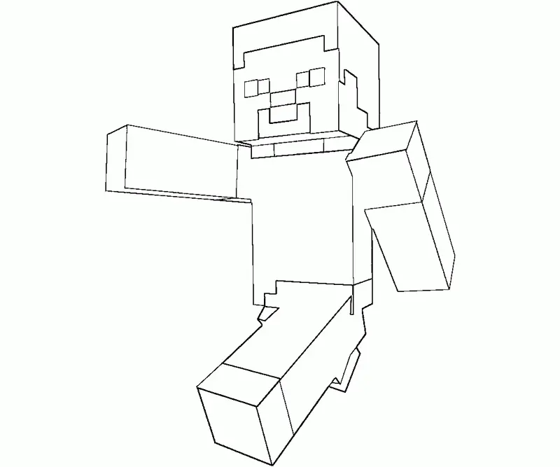 Desenhos de Minecraft Para Colorir 2