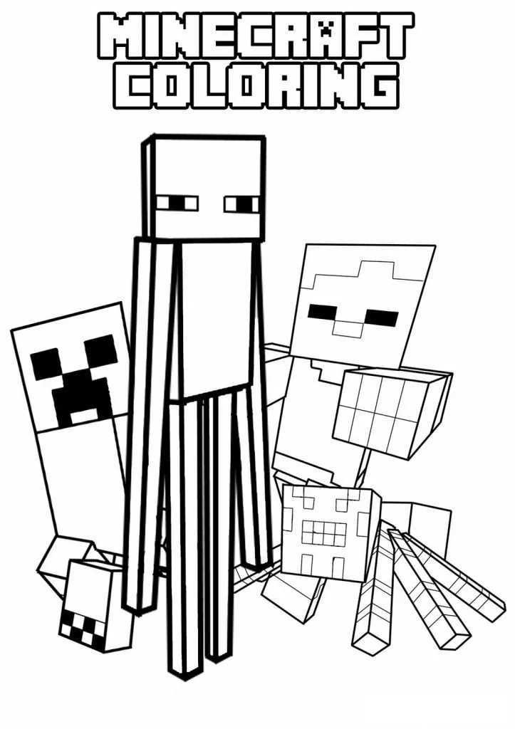 Desenhos de Minecraft Para Colorir 20