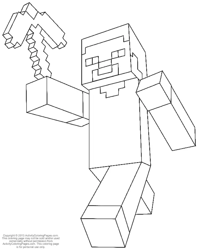Desenhos de Minecraft Para Colorir 22