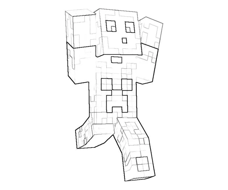 Desenhos de Minecraft Para Colorir 23