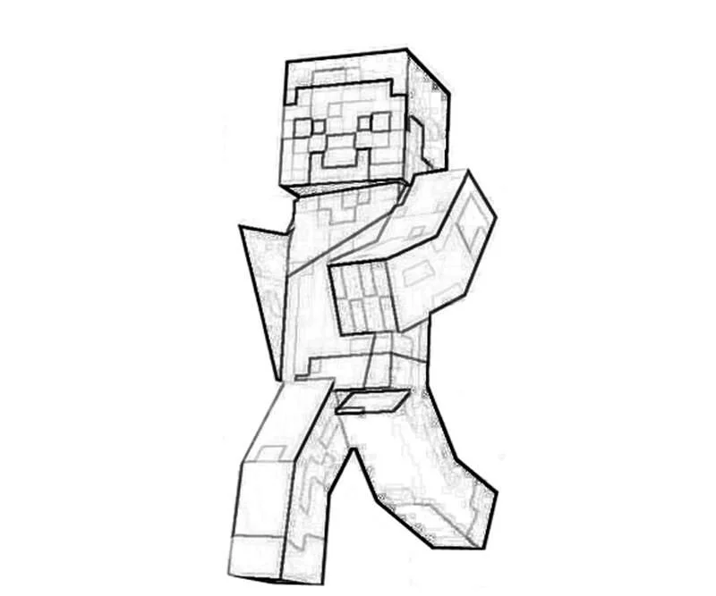 Desenhos de Minecraft Para Colorir 3