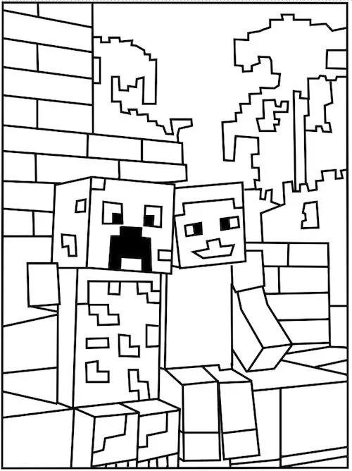 Desenhos de Minecraft Para Colorir 33