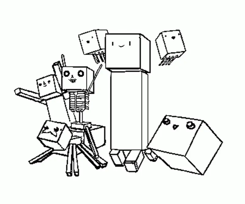 Desenhos de Minecraft Para Colorir 35