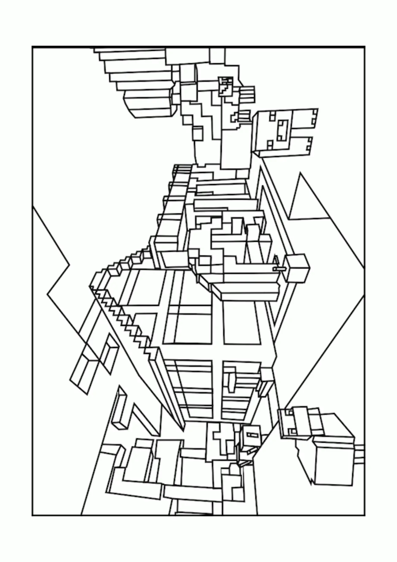 Desenhos de Minecraft Para Colorir 38