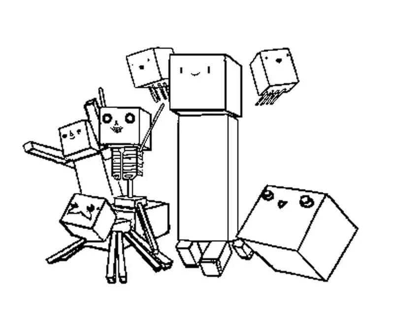 Desenhos de Minecraft Para Colorir 4