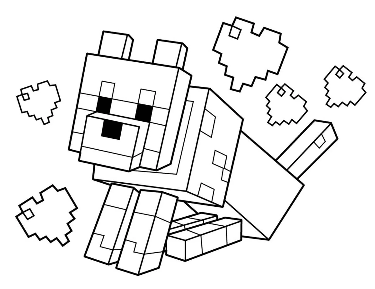Desenhos de Minecraft Para Colorir 44