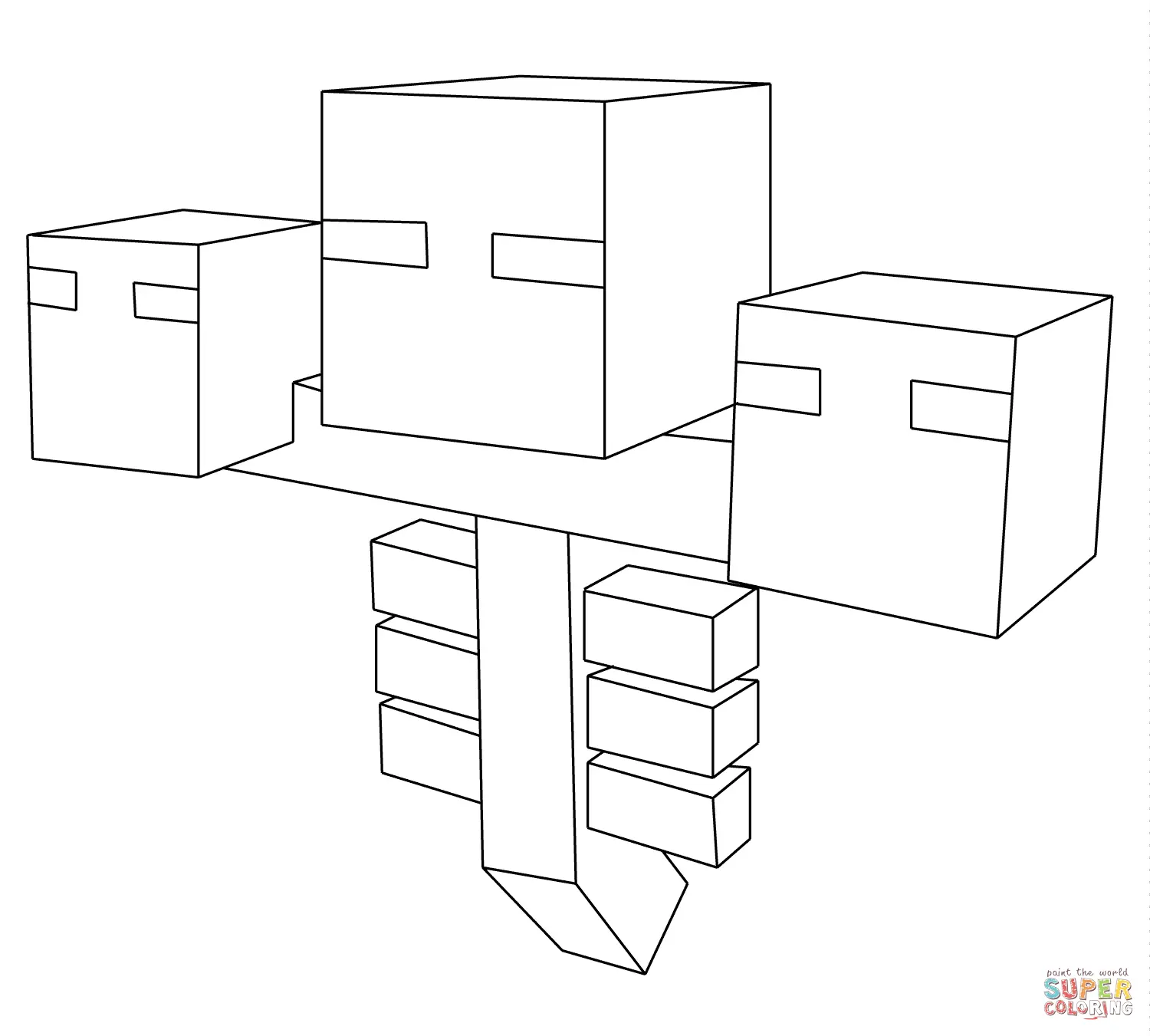 Desenhos de Minecraft Para Colorir 48