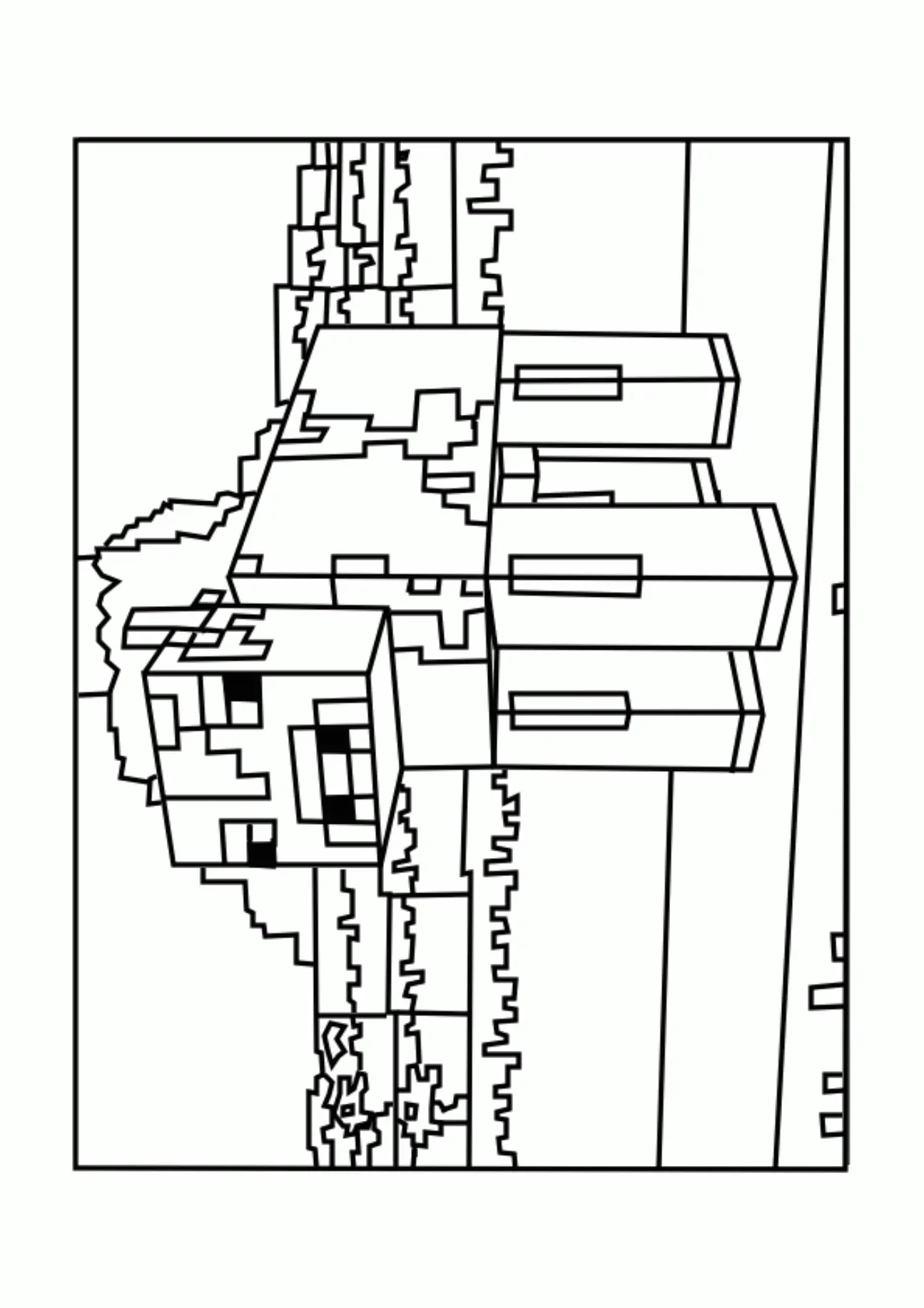 Desenhos de Minecraft Para Colorir 50