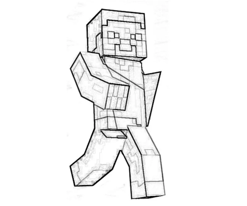 Desenhos de Minecraft Para Colorir 52