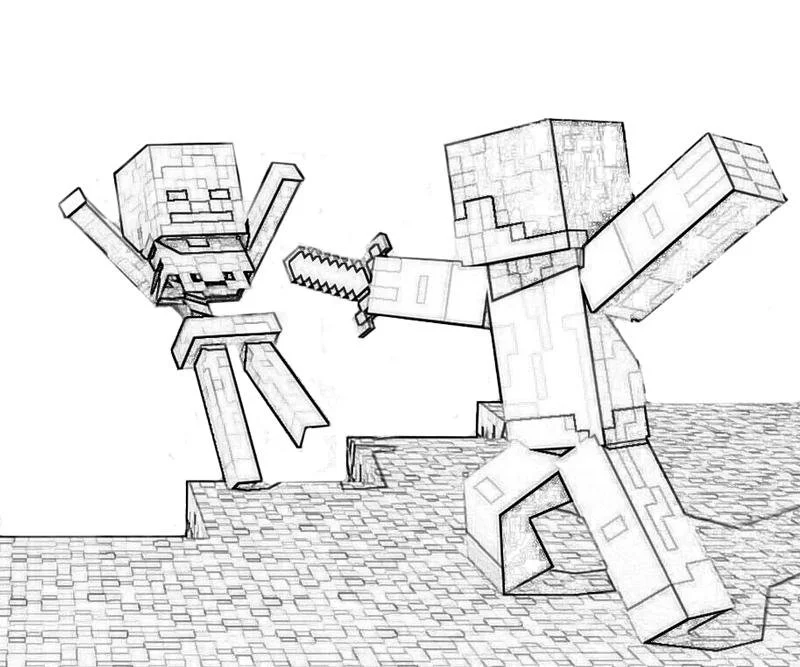Desenhos de Minecraft Para Colorir 6