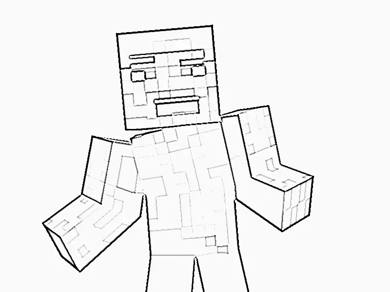 Desenhos de Minecraft Para Colorir 7