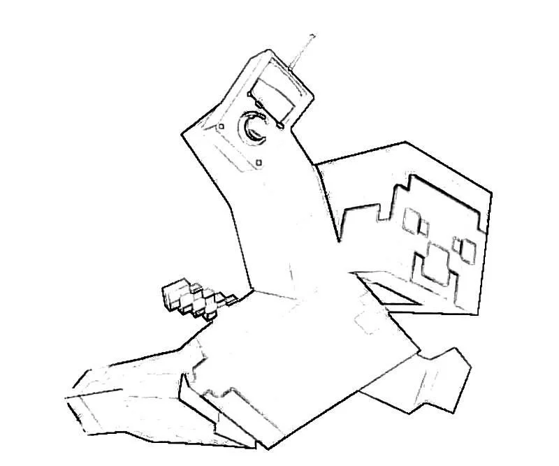 Desenhos de Minecraft Para Colorir 9