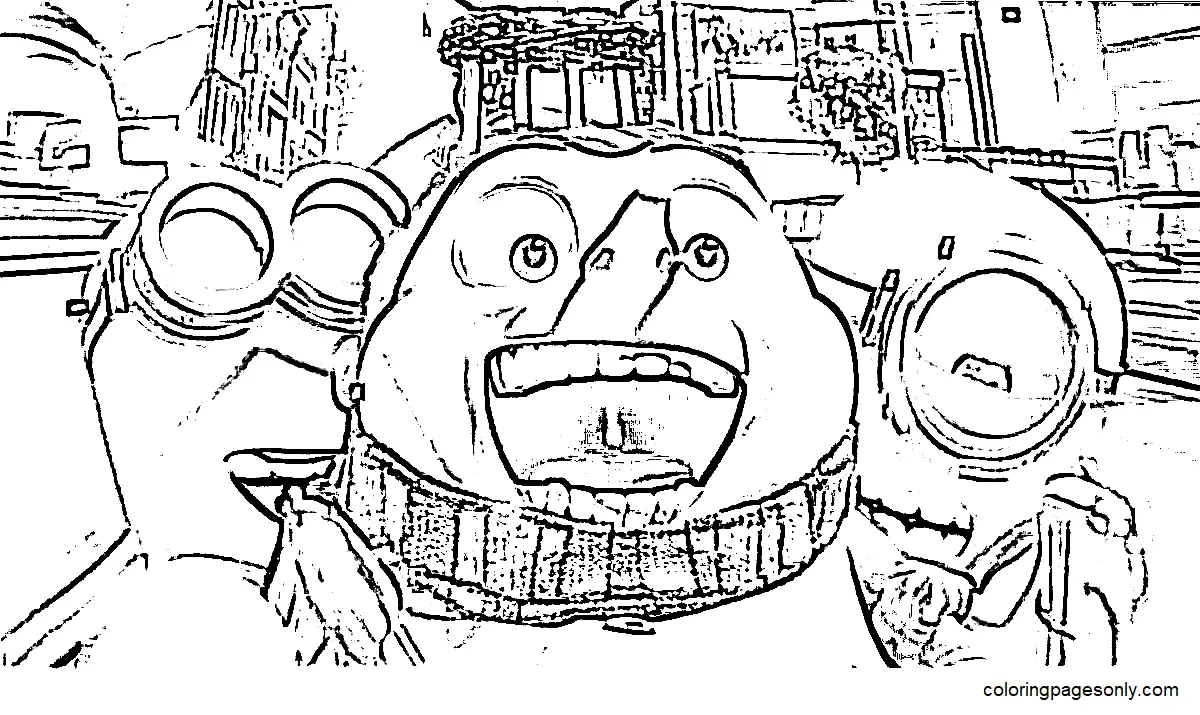 Minions El Ascenso Gru Para Colorear