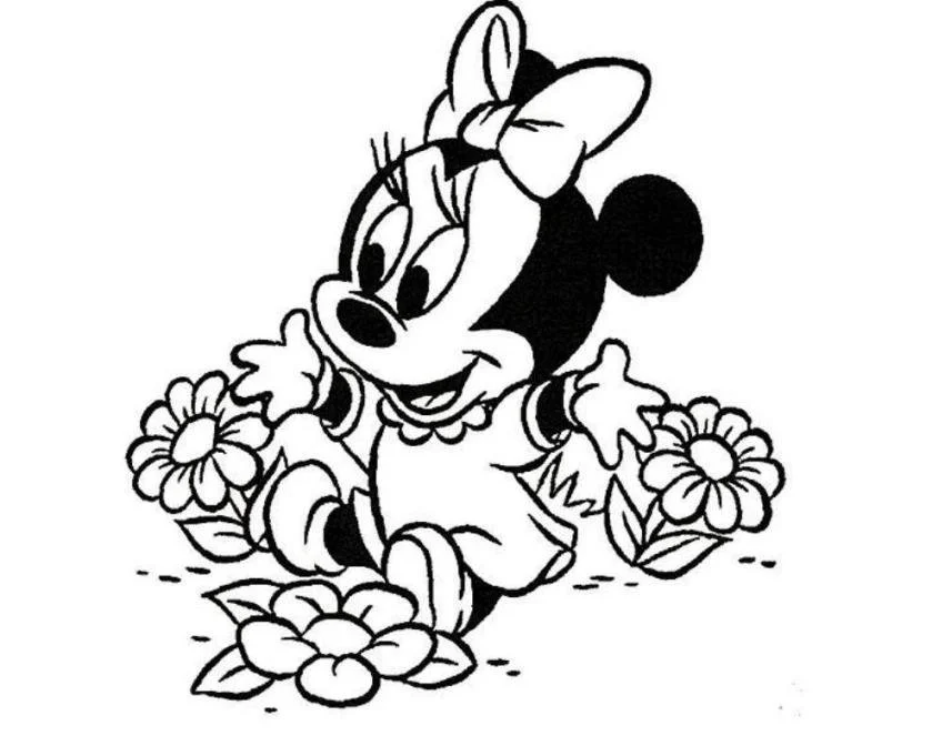 Minnie Mouse Para Colorear 11