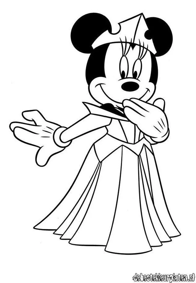 Minnie Mouse Para Colorear 61