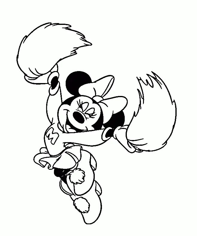 Minnie Mouse Para Colorear 9