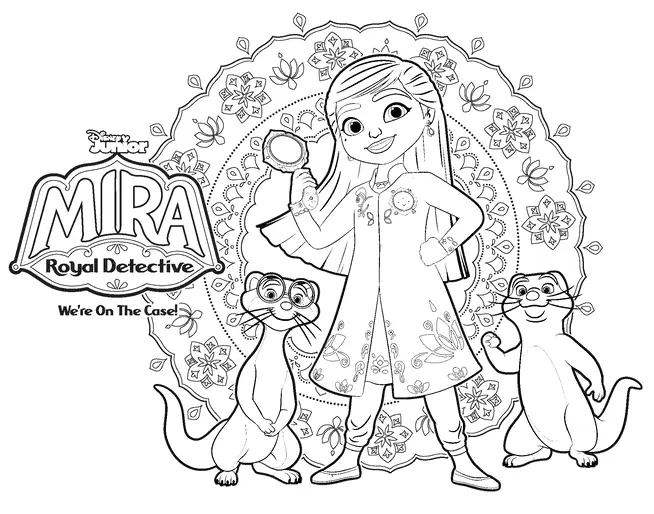 Mira Royal Detective Coloring Pages 1