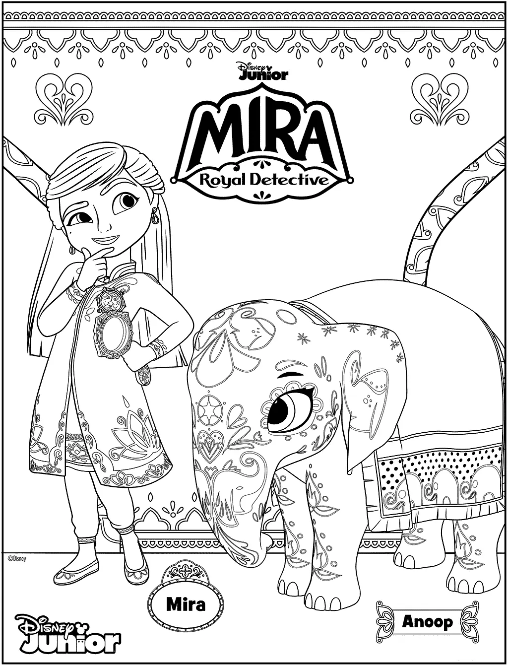 Mira Royal Detective Coloring Pages 15