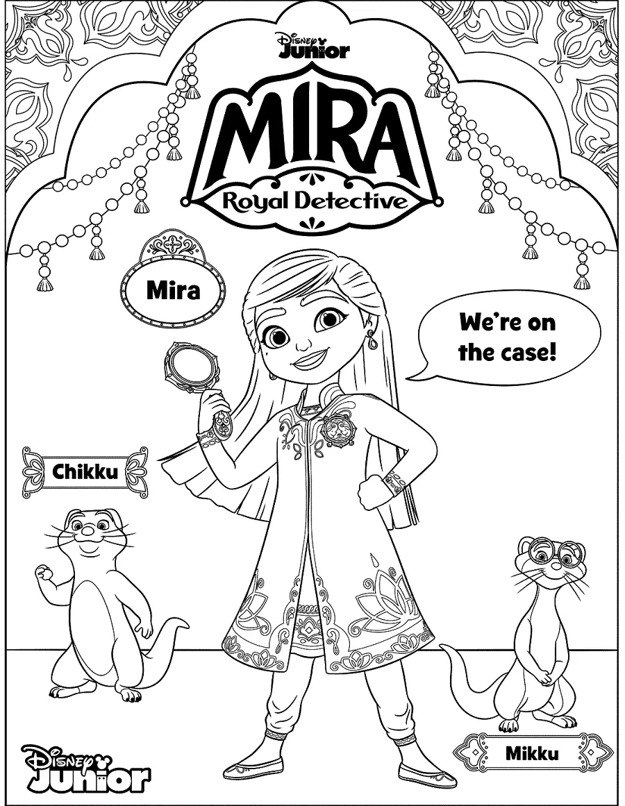 Mira Royal Detective Coloring Pages 16