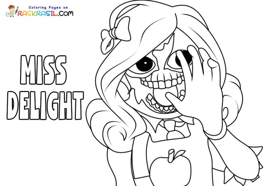 Miss Delight Coloring Pages 1