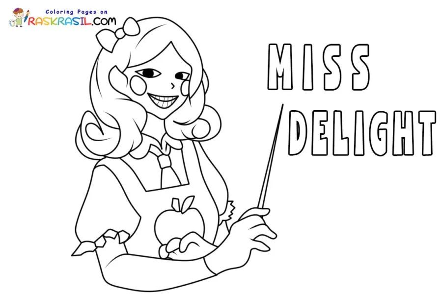 Miss Delight Coloring Pages 4