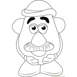 Senor Cara de Papa para Colorear
