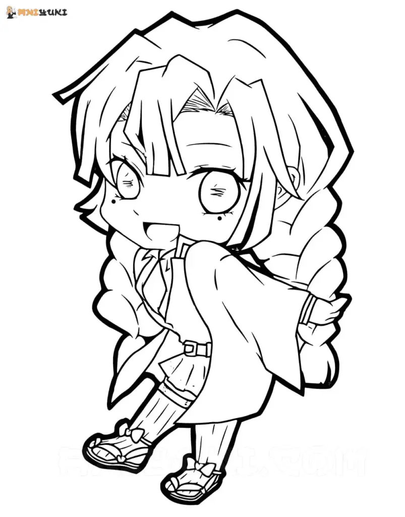 Mitsuri Kanroji Para Colorear 13