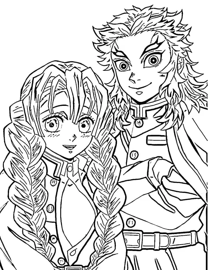 Mitsuri Kanroji Para Colorear 21