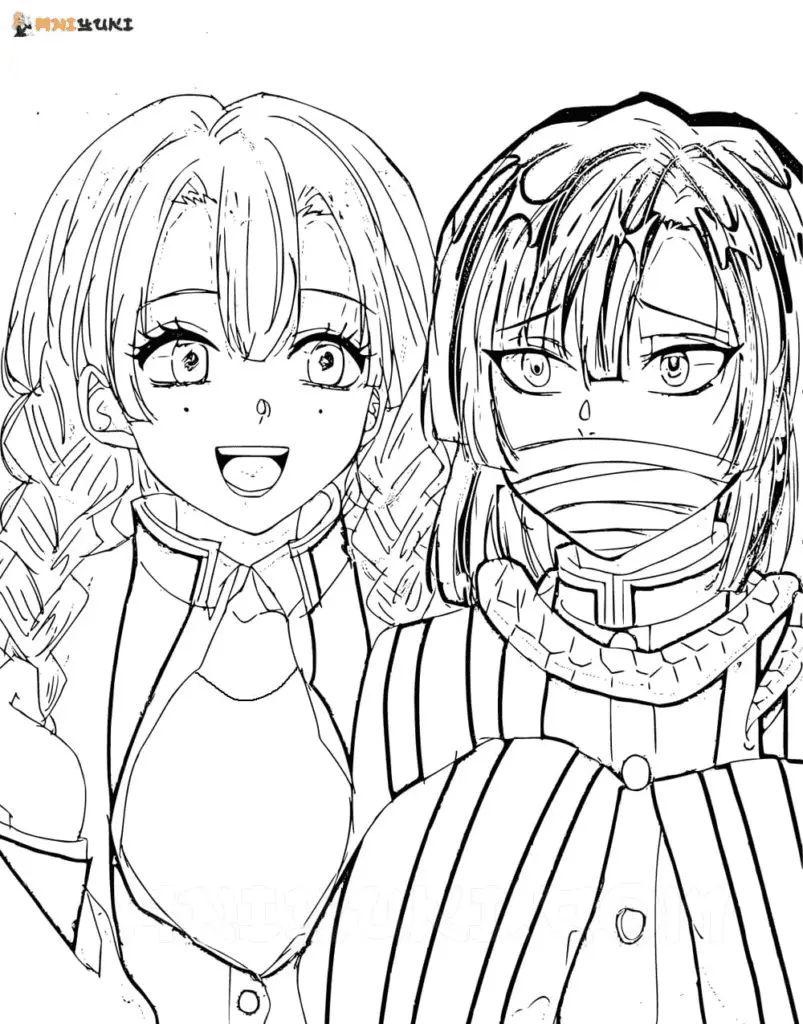 Mitsuri Kanroji Para Colorear 23
