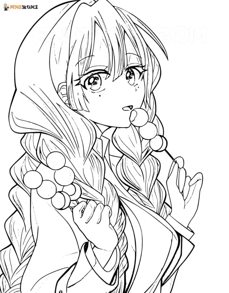 Mitsuri Kanroji Para Colorear 5