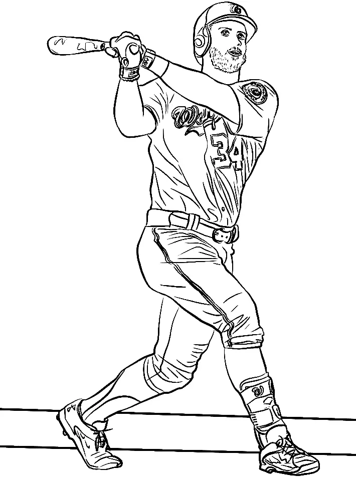 MLB Coloring Pages 16