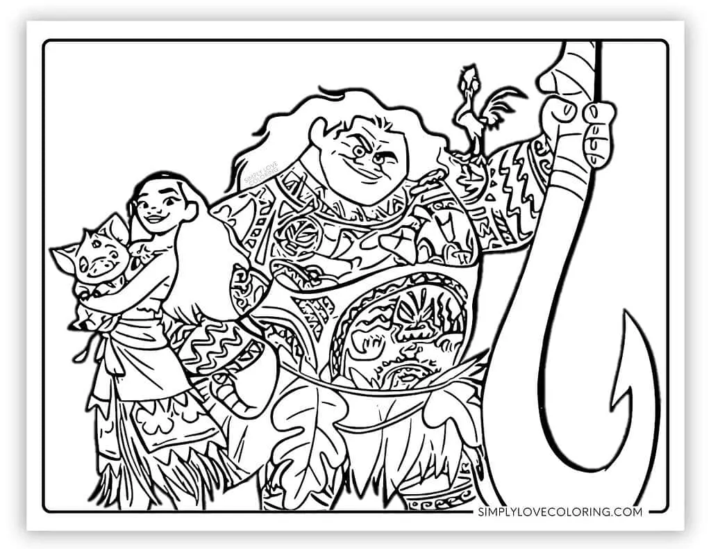 Moana 2 Para Colorir 18