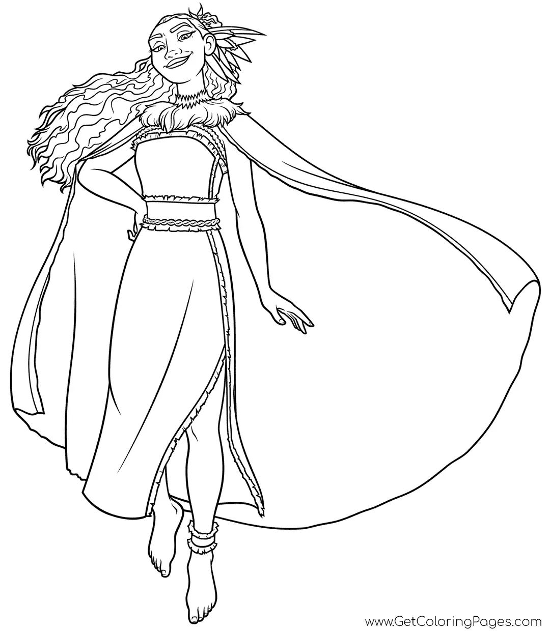 Moana 2 Para Colorir 22