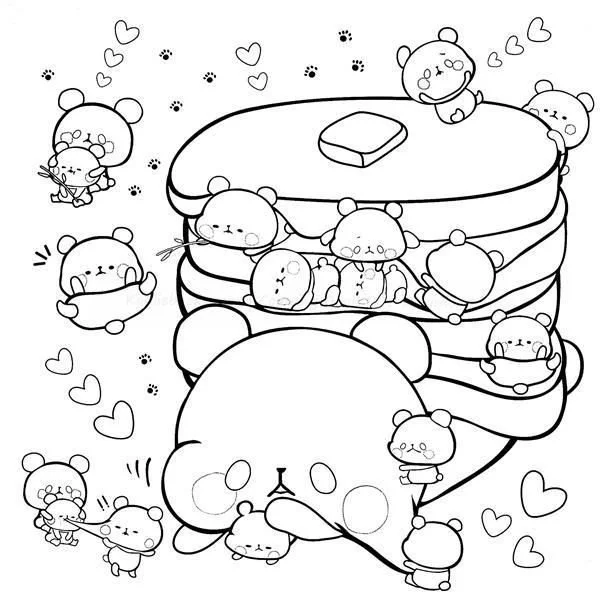 Mochi Coloring Pages 2