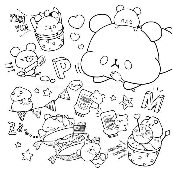 Mochi Coloring Pages 26