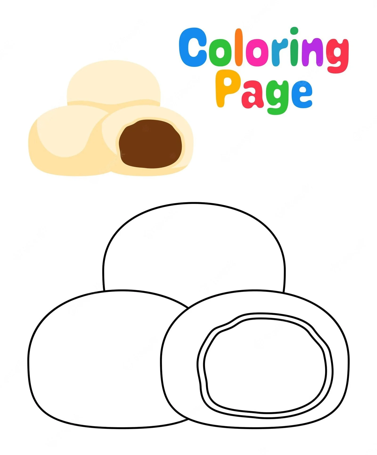 Mochi Coloring Pages 28