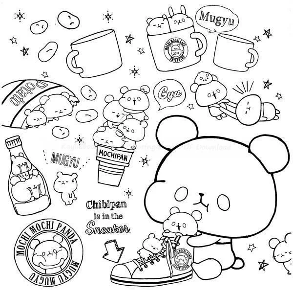 Mochi Coloring Pages 5