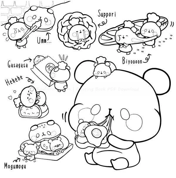 Mochi Coloring Pages 6