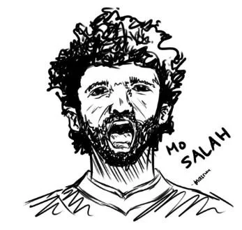 Mohamed Salah Ausmalbilder 17