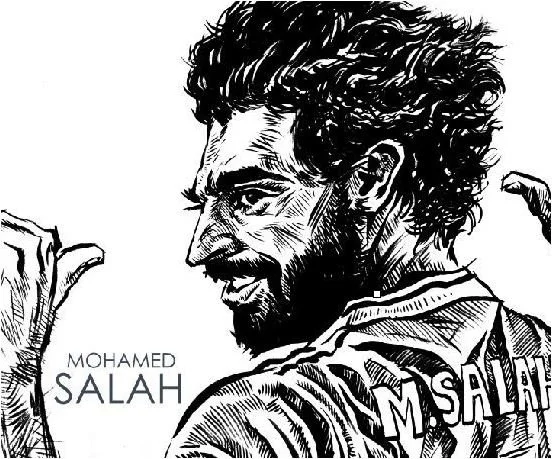 Mohamed Salah Ausmalbilder 8