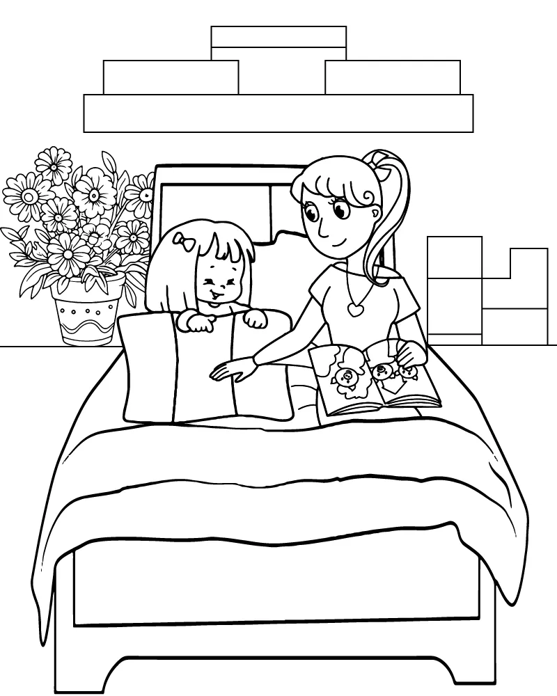 Mama Und Tochter Ausmalbilder 5