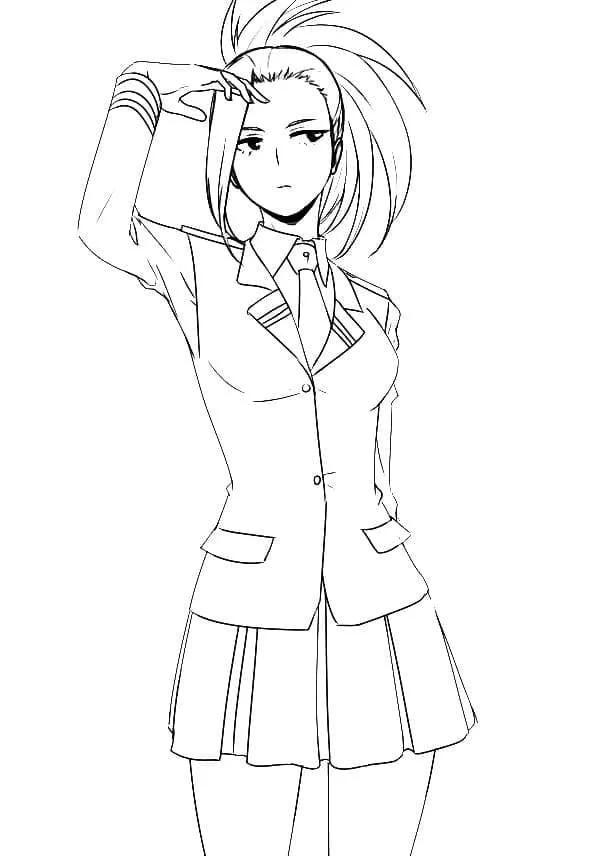 Momo Yaoyorozu Ausmalbilder 1