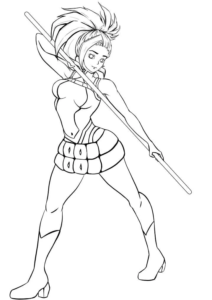 Momo Yaoyorozu Ausmalbilder 10