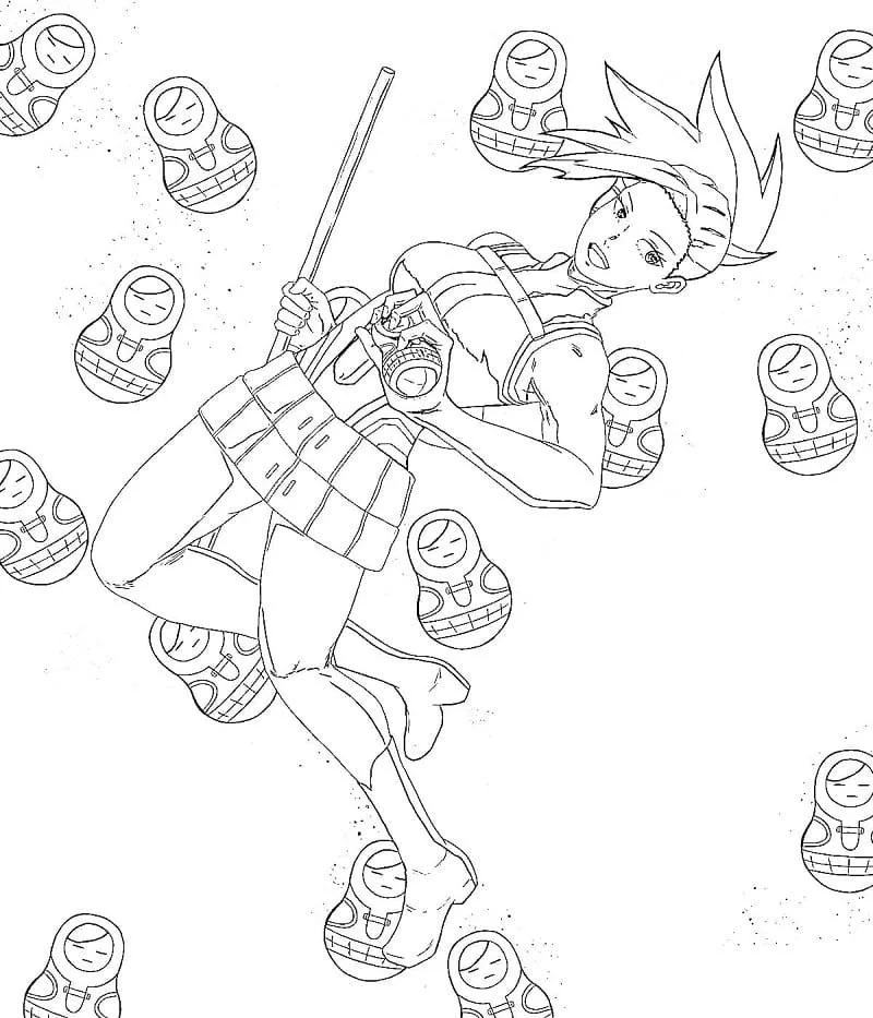 Momo Yaoyorozu Ausmalbilder 19