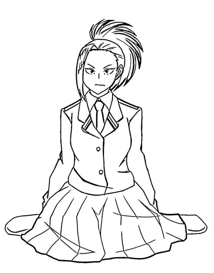 Momo Yaoyorozu Ausmalbilder 24