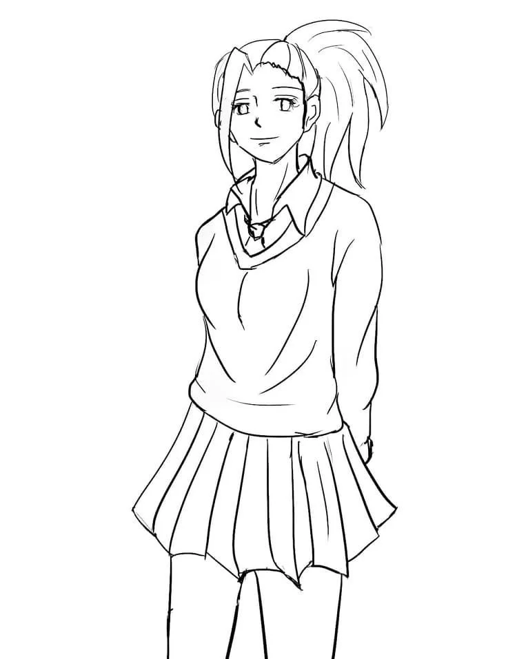 Momo Yaoyorozu Ausmalbilder 25