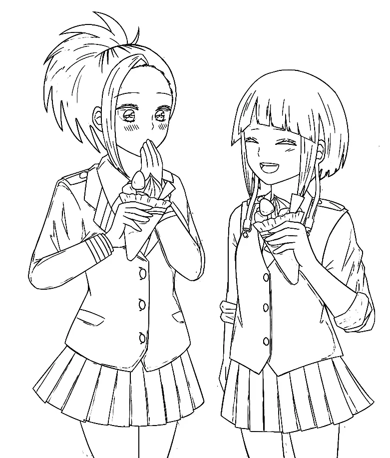 Momo Yaoyorozu Ausmalbilder 30