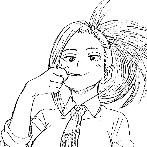 Momo Yaoyorozu Ausmalbilder 39