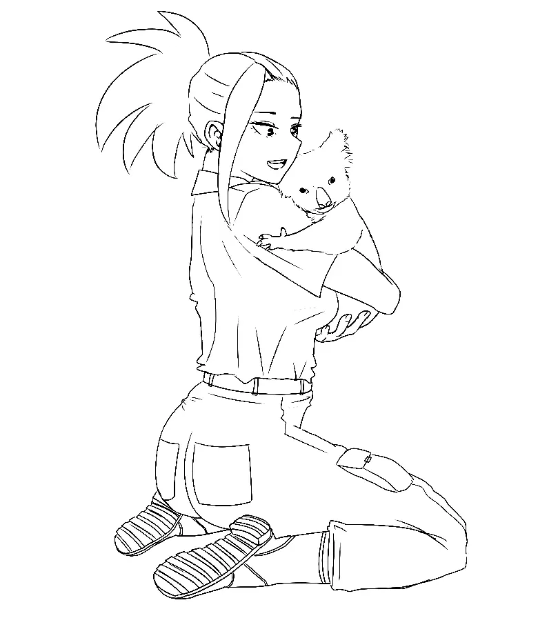Momo Yaoyorozu Ausmalbilder 41