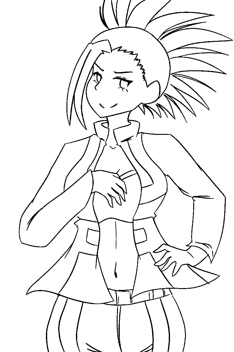 Momo Yaoyorozu Ausmalbilder 46